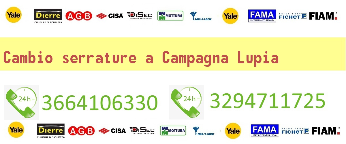 Cambio serrature Campagna Lupia