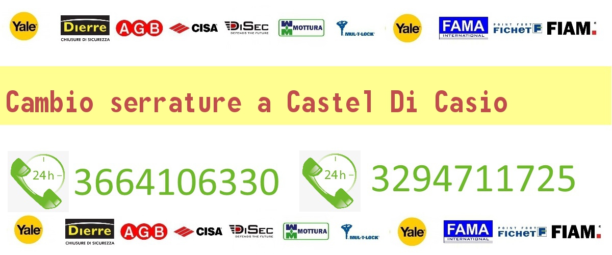 Cambio serrature Castel Di Casio