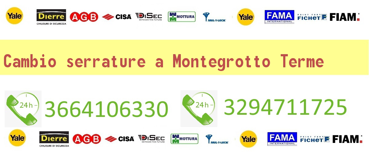 Cambio serrature Montegrotto Terme