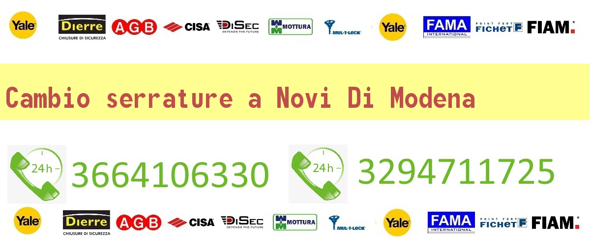 Cambio serrature Novi Di Modena