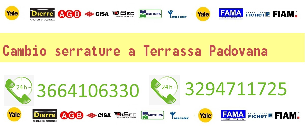 Cambio serrature Terrassa Padovana