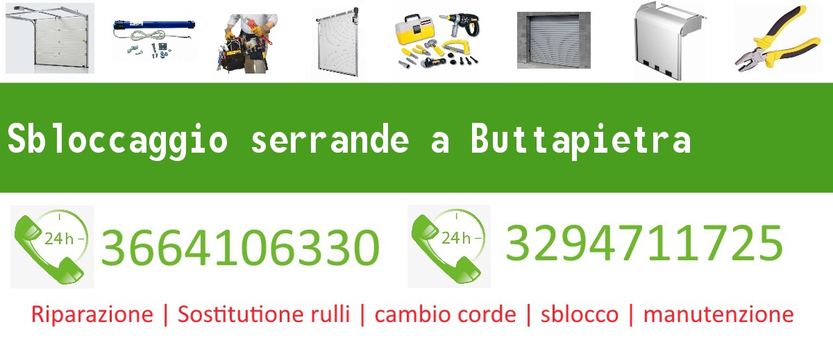 Sbloccaggio serrande Buttapietra